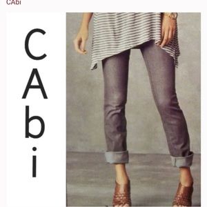 Cabi #332 Lou Lou grey skinny jean, size 4